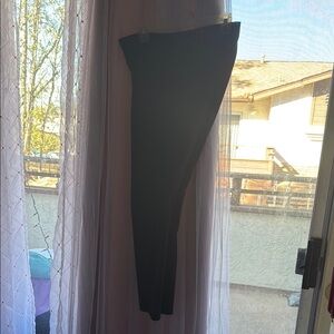 Black Maxi Pencil Skirt with Asymmetrical Style for Night Out